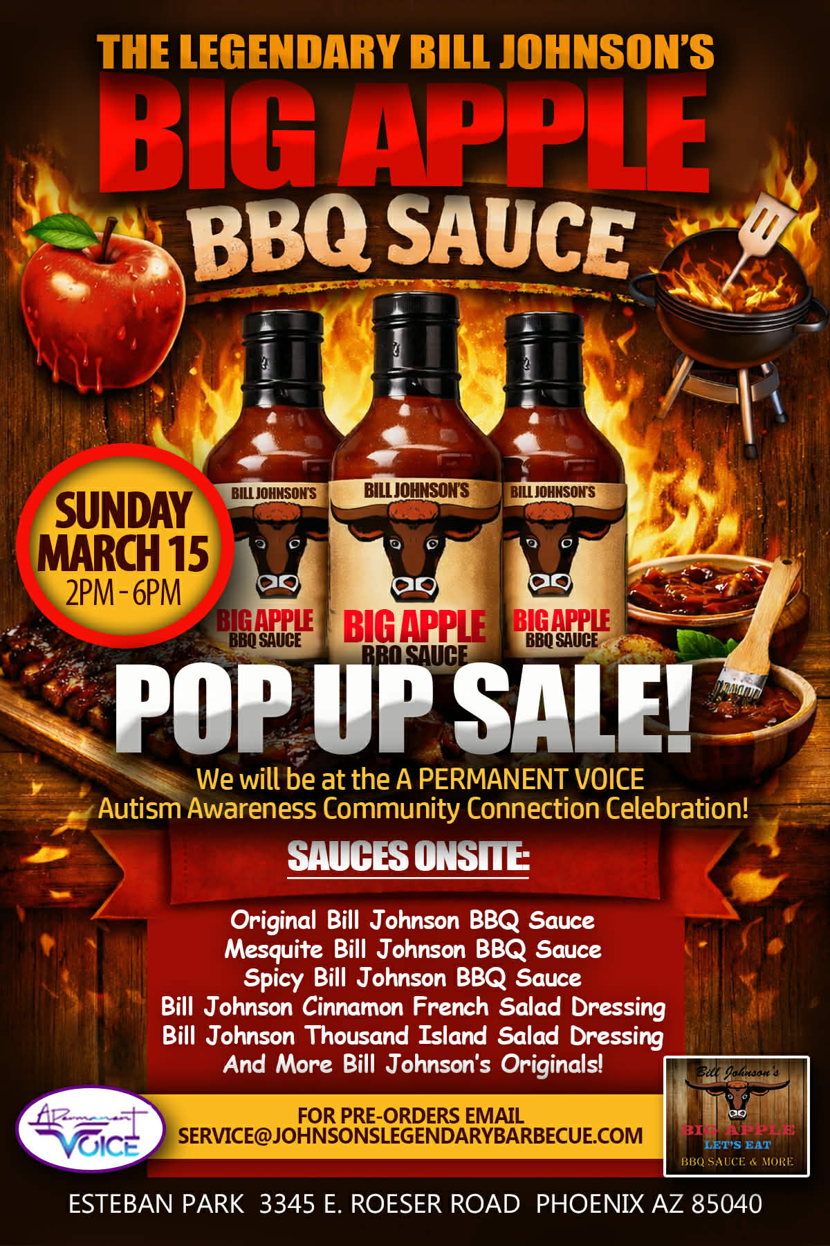 Bill Johnson BBQ Flyer