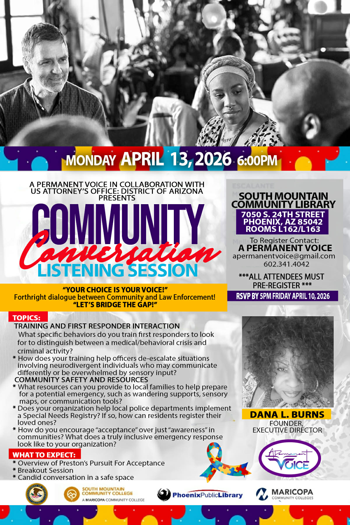 Community Conversation Listening Session April 2026 with Prestons Pursuit for Acceptance
